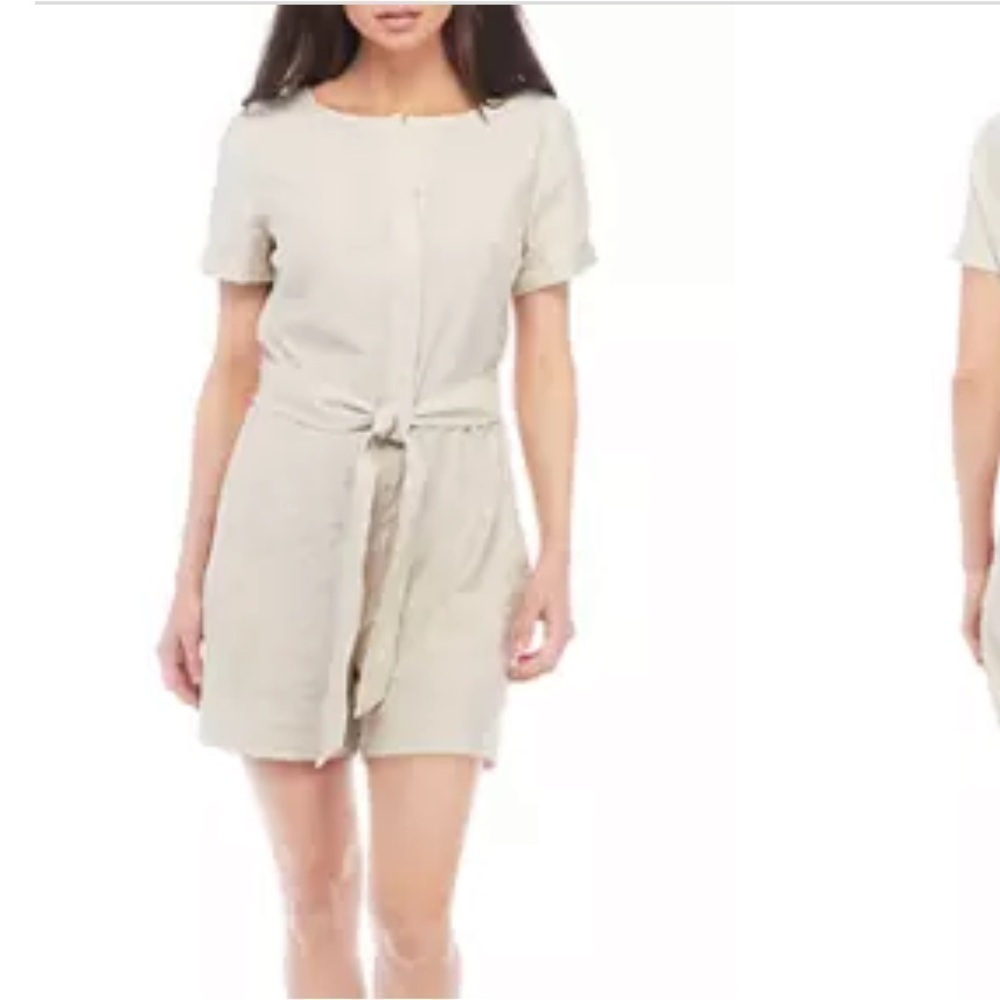 The Limited Women's Tie Front Shine Romper Size 10 NWT